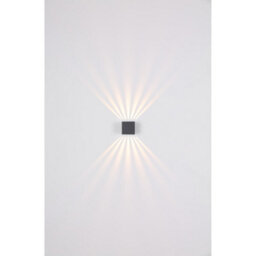Luminosa Lighting Luminosa Illi Outdoor Up Down Wall Lamp Anthracite Ip54 Clear Glass Shade Led 3000K - thumbnail 5