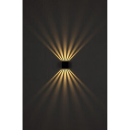 Luminosa Lighting Luminosa Illi Outdoor Up Down Wall Lamp Anthracite Ip54 Clear Glass Shade Led 3000K - thumbnail 4