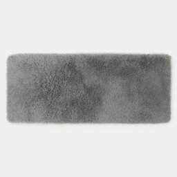 Ohs Soft Fluffy Runner Rug Anti-Slip Floor Mat, Grey - 60 X 150Cm - thumbnail 5