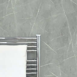 Rearo Selkie Mdf Bathroom Shower Wall Panel (H)2420mm X (W)1180mm X (D)11mm Tongue & Groove - Gransasso Matte Finish - thumbnail 1