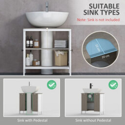 Freestanding Under Sink Bathroom Cabinet With Adjustable Shelf - thumbnail 5
