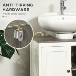 Freestanding Under Sink Bathroom Cabinet With Adjustable Shelf - thumbnail 3