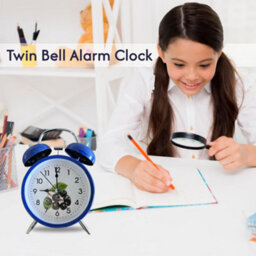 Twin Bell Battery-Operated Loud Mechanical Alarm Clock For Heavy Sleepers - thumbnail 5