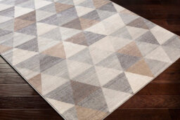 Livabliss Roma-Geometric Grey Brown White Living Dining Bedroom Rug 200 X 275 Cm Easy Care, Non Shedding - thumbnail 6