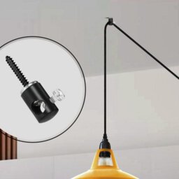 Chandelier Lighting Hook, 2 Pcs Metal Cable Mount Swag Hook For Ceiling Hanging Spider Pendant Light - thumbnail 2