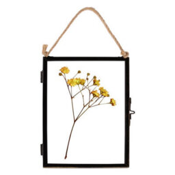 "Nicola Spring Hanging Metal Photo Frame - 5"" X 7"" - Black - Picture Frame Wall Mounted Frame With Rope" - thumbnail 1