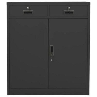 Berkfield Durable Office Cabinet Anthracite 90X40X102 Cm Steel - image 1
