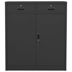 Berkfield Durable Office Cabinet Anthracite 90X40X102 Cm Steel