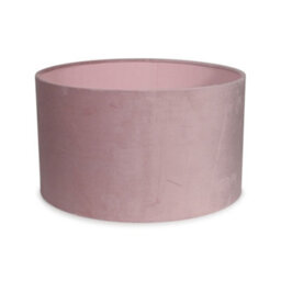 Valuelights Reni Blush Velvet Drum Ceiling Lamp Shade (D)25Cm - thumbnail 1