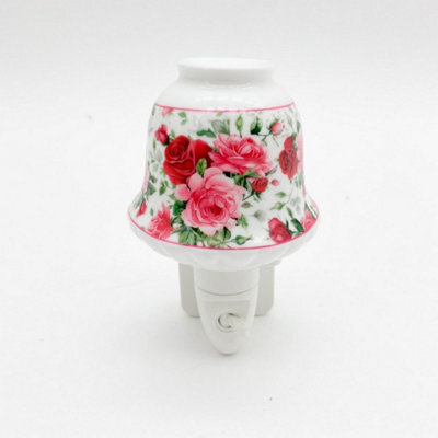 Minster Floral Nightlight - Ceramic - L8 X W8 X H13 Cm