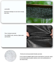 Black 2X10M Rectangular Netting Uv Resistant - thumbnail 4