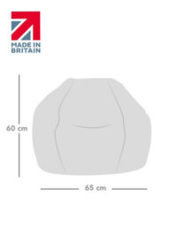 rucomfy Beanbags Rucomfy Veneto Kids Classic Bean Bag - Grey Soft Lounge Chair For Kids - thumbnail 3