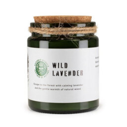 Serenityy Wild Lavender Soy Wax Candle 150G - Woodwixk, 26Hr Burn Time, Hand Poured