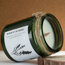 Serenityy Wild Lavender Soy Wax Candle 150G - Woodwixk, 26Hr Burn Time, Hand Poured - thumbnail 3