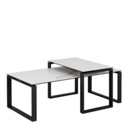 Furniture To Go Katrine Coffee Table Set With White Ceramic Akranes Top - thumbnail 1
