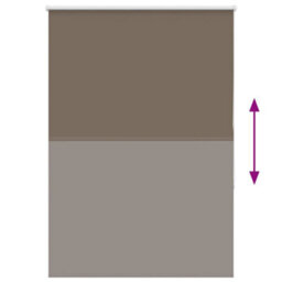 Berkfield Roller Blind Blackout Coffee 95X150 Cm Fabric Width 90.7 Cm Polyester - thumbnail 5