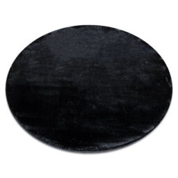 RugsX Carpet Visco Circle Dark Grey 5 Plush, Imitation Of Rabbit Fur  Circle 160 Cm - thumbnail 1