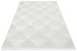 Silver Outdoor Rug, Geometric Striped Stain-Resistant Rug For Patio, 3mm Modern Outdoor Area Rug-160Cm X 220Cm - thumbnail 9