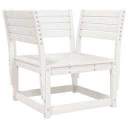 Walplus Garden Sofa Armrest With Cushions White Solid Wood Pine - 83 X 73 X 78 Cm (W X D X H) - thumbnail 4