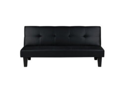 Birlea Franklin Sofa Bed In Black Faux Leather - thumbnail 7