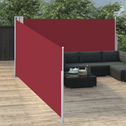 Walplus Retractable Side Awning Garden Sun Shade Canopy Gazebo For Back Door, Porch, Patio Red 140X1000 Cm - thumbnail 3