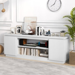Gainoom 178Cm Media Console Table White Tv Cabinet For Tvs Up To 80Inch - thumbnail 5