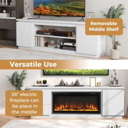 Gainoom 178Cm Media Console Table White Tv Cabinet For Tvs Up To 80Inch - thumbnail 9