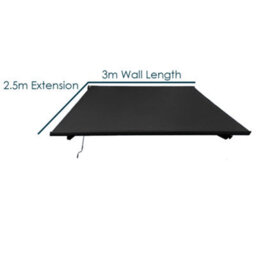 Jack Stonehouse Jsh 3 X 2.5M Retractable Electric Awning With Led Lights Remote Control Uv Resistant Shower Proof Patio Garden Suns - thumbnail 2