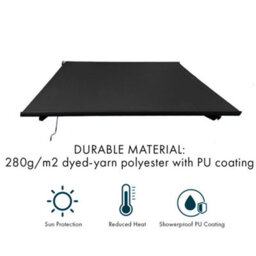 Jack Stonehouse Jsh 3 X 2.5M Retractable Electric Awning With Led Lights Remote Control Uv Resistant Shower Proof Patio Garden Suns - thumbnail 3