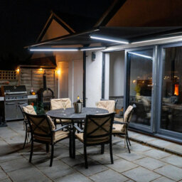 Jack Stonehouse Jsh 3 X 2.5M Retractable Electric Awning With Led Lights Remote Control Uv Resistant Shower Proof Patio Garden Suns - thumbnail 7