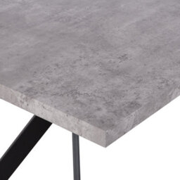 Beliani Dining Table Benson Grey Concrete Effect 160 Cm 90 Cm - thumbnail 5