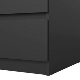 Furniture To Go Naia Chest Of 3 Drawers In Black Matt (W) 76.8 X  (H) 70.1 X (D) 50Cm - thumbnail 8