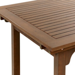 Beliani Extending Garden Dining Table Amantea 160/220 Cm 90 Cm Acacia Wood Dark Brown - thumbnail 8