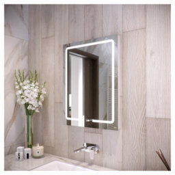 RAK Ceramics Rak Pegasus 600X800mm Illuminated Bathroom Mirror With Demister & Shaving Socket, Ip44 - thumbnail 1
