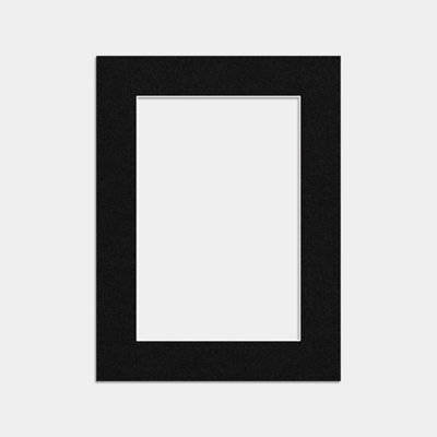Ak Frames 8X6 Black Picture Mounts To Fit 6X4 Aperture Size - Mount Board Only (No Frame Included) - image 1
