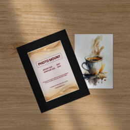 Ak Frames 8X6 Black Picture Mounts To Fit 6X4 Aperture Size - Mount Board Only (No Frame Included) - thumbnail 5