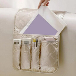 Non-Slip Sofa Armrest Organizer, Hanging Remote Control Storage, Recliner Storage - thumbnail 2