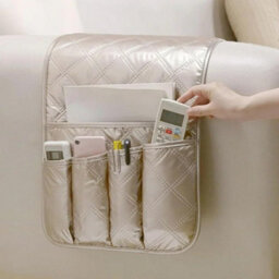 Non-Slip Sofa Armrest Organizer, Hanging Remote Control Storage, Recliner Storage - thumbnail 4