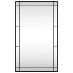 Vidaxl Wall Mirror Black 60X100 Cm Rectangle Iron - thumbnail 3