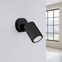 Sollux Lighting Karbon Aluminum Black 1 Lights Minimalist Wall Light - thumbnail 2