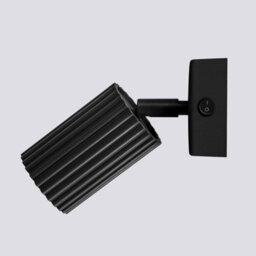 Sollux Lighting Karbon Aluminum Black 1 Lights Minimalist Wall Light - thumbnail 4