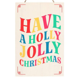Something Different Have A Holly Jolly Christmas Hanging Decoration Multicoloured (One Size) - thumbnail 3