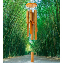 "Bamboo Wind Chimes Outdoor 30"" Classic Zen Wooden Garden Windchime Home Decor" - thumbnail 4