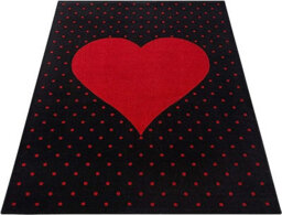 "Bravich Red & Black Heart Kids Rug - Bambi - 120X170Cm (4'x5'8"")" - thumbnail 4