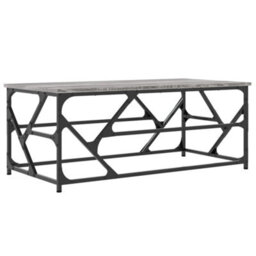 Berkfield Industrial Coffee Table Grey Sonoma 100X50X40 Cm Engineered Wood - thumbnail 6
