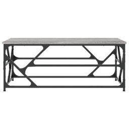Berkfield Industrial Coffee Table Grey Sonoma 100X50X40 Cm Engineered Wood - thumbnail 4
