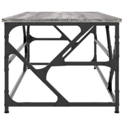 Berkfield Industrial Coffee Table Grey Sonoma 100X50X40 Cm Engineered Wood - thumbnail 5