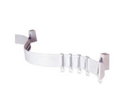 Curtains at Home White Pvc Curtain Track Bendable Flexi Track - Straight Track - 410Cm - image 1