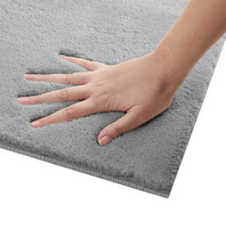 Tectake Rug Zonelle Short Pile And Ultra-Soft Carpet In Rectangular Or Round Design 120 X 170 Cm - Grey - thumbnail 9