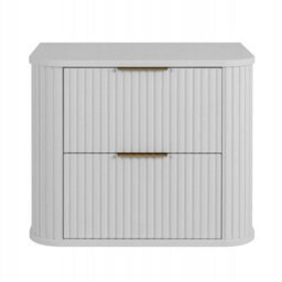 Heze Furniture Elegance Glamour Style 2 Drawer Bathroom Vanity Cabinet 60Cm - White - thumbnail 3